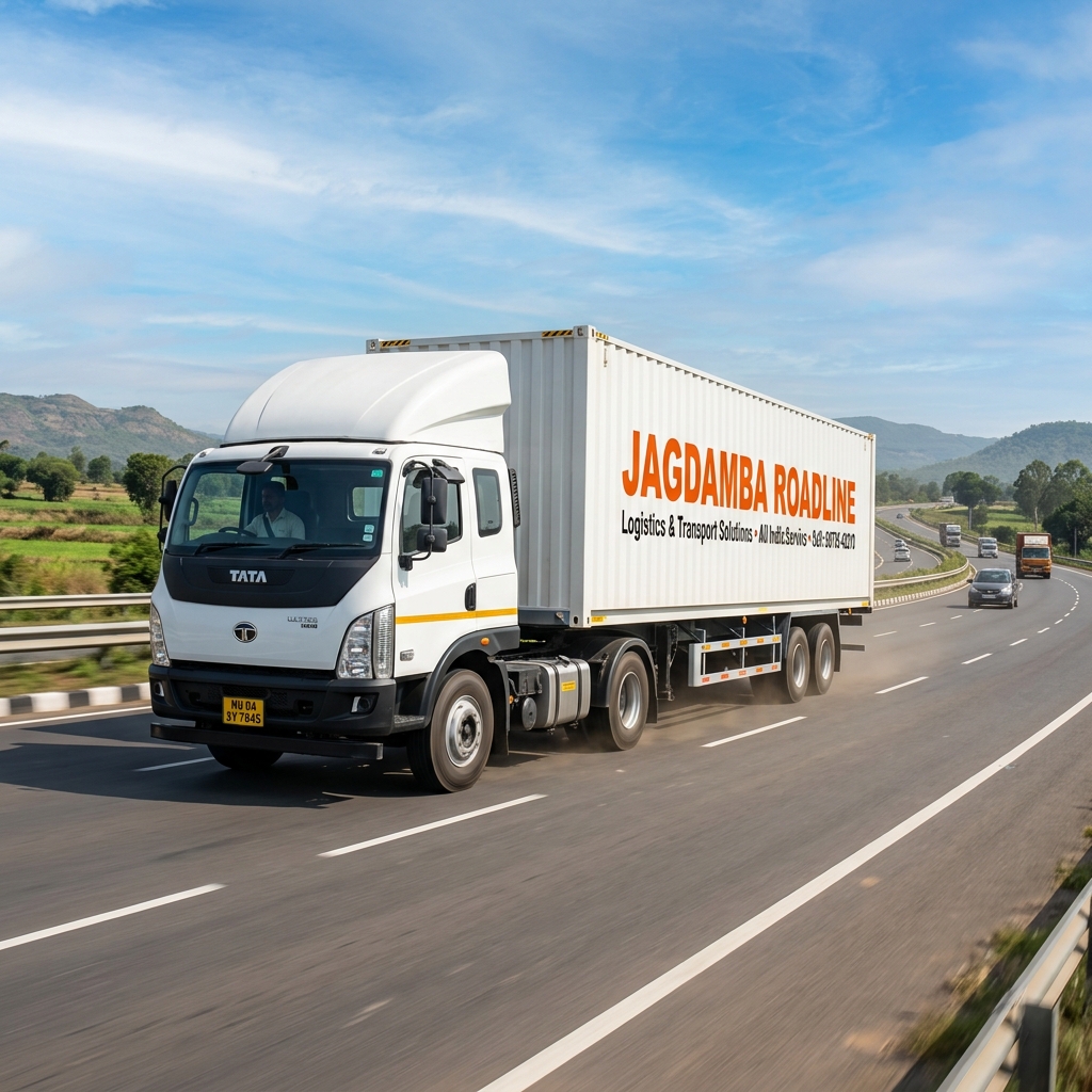Jagdamba Roadlines Branded Truck
